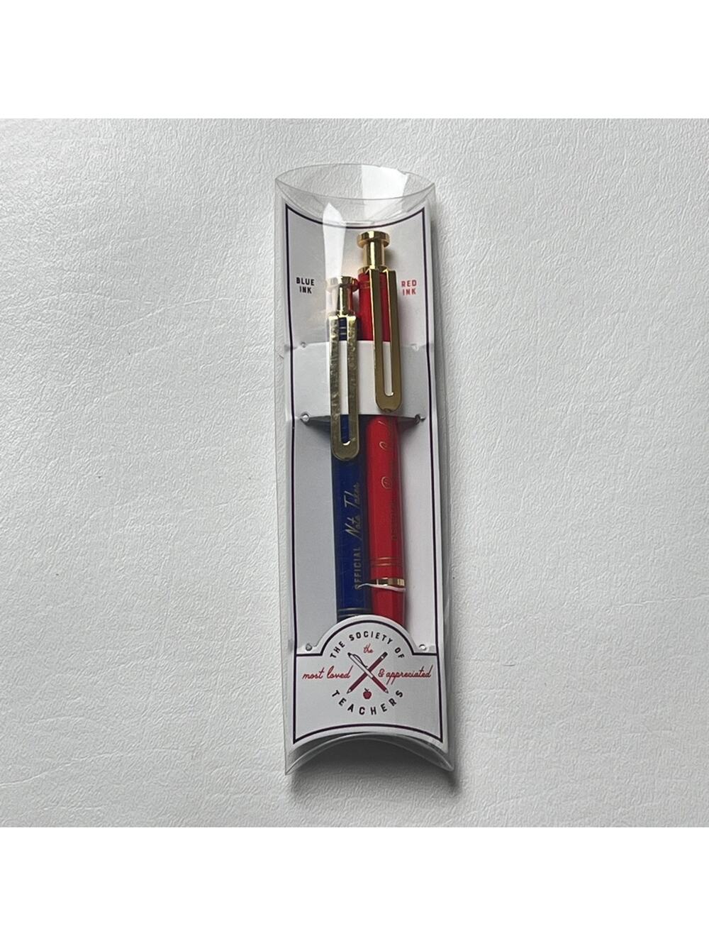 Elum Society of Teachers Blue and Red Pen Teacher Appreciation Gift Set